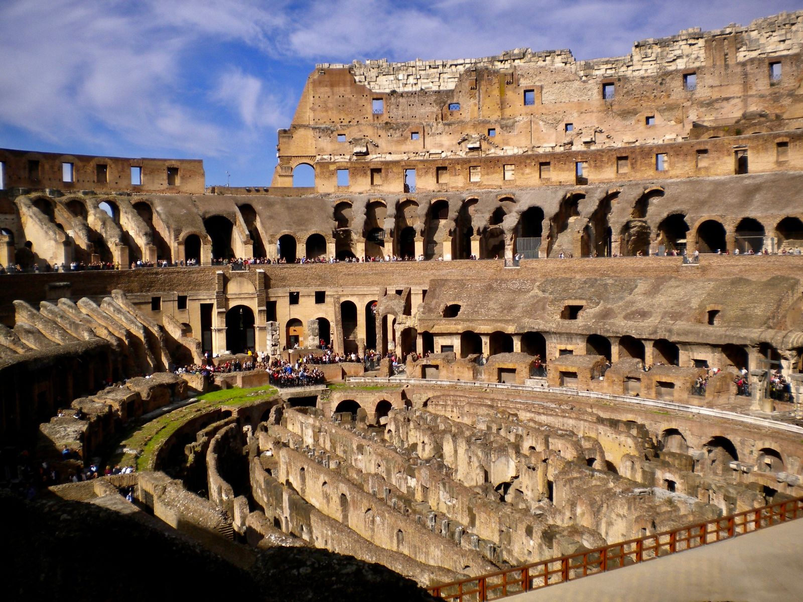 Visitors exploring the Colosseum in Rome