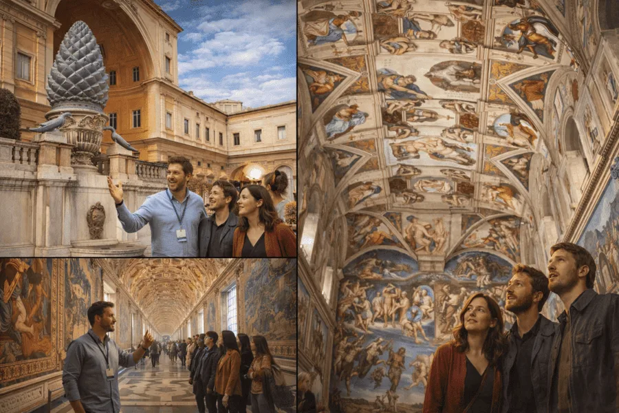 Gallery inside the Vatican Museums